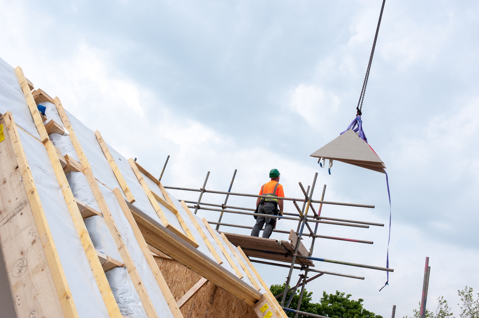 Worker on construction site